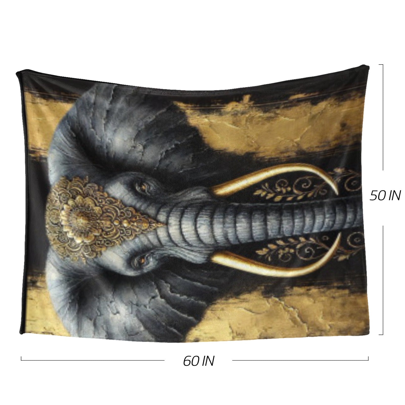 Customized (personalization) Elephant Blanket