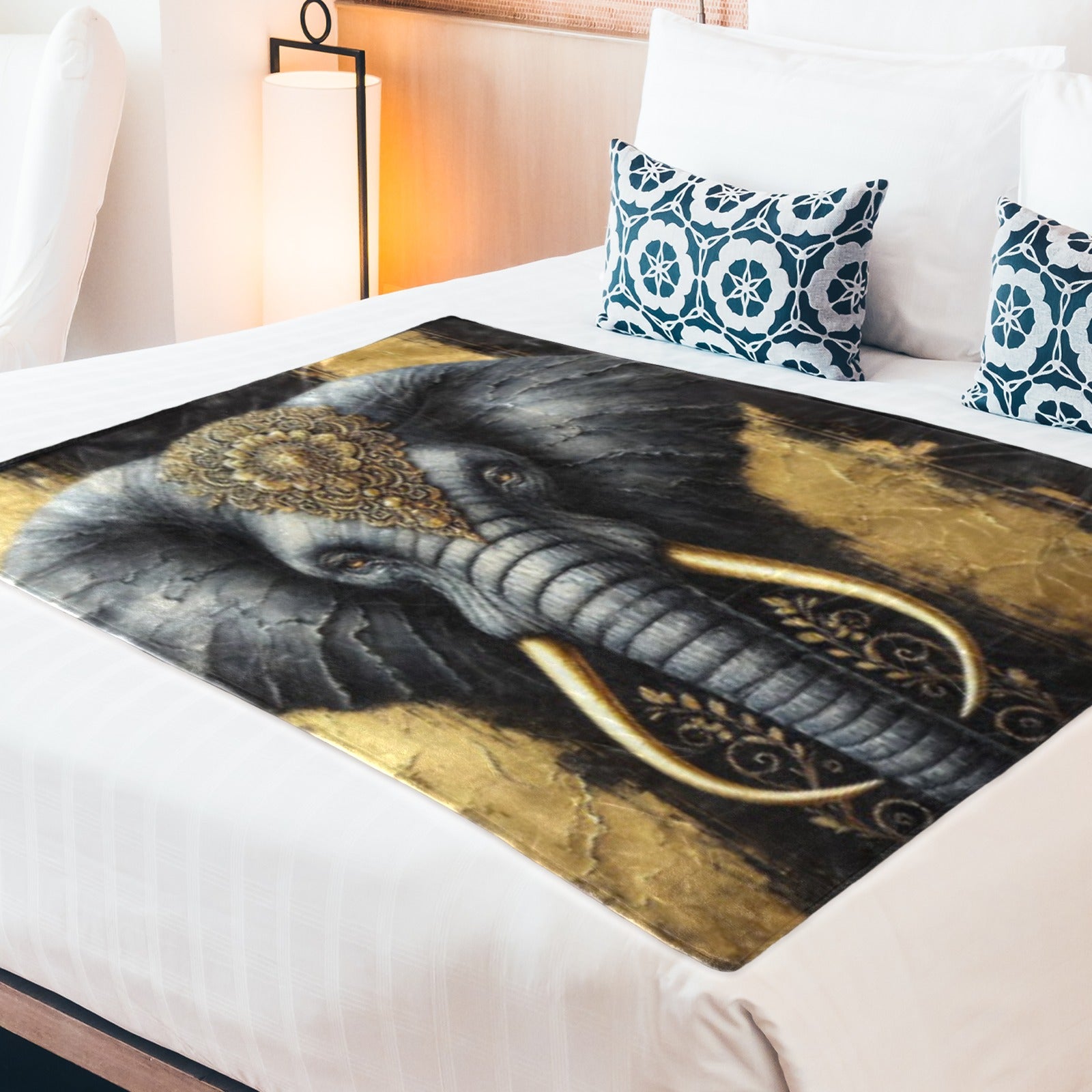 Customized (personalization) Elephant Blanket