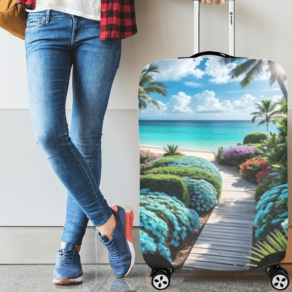 Island Walk Luggage Cover
